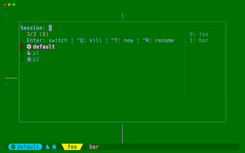 筆者のマルチセッション管理画面